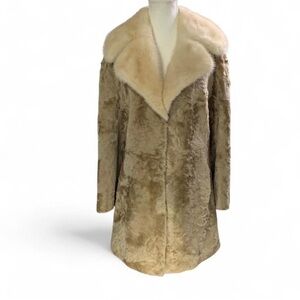 Vintage Norwegian Lamb Fur Coat